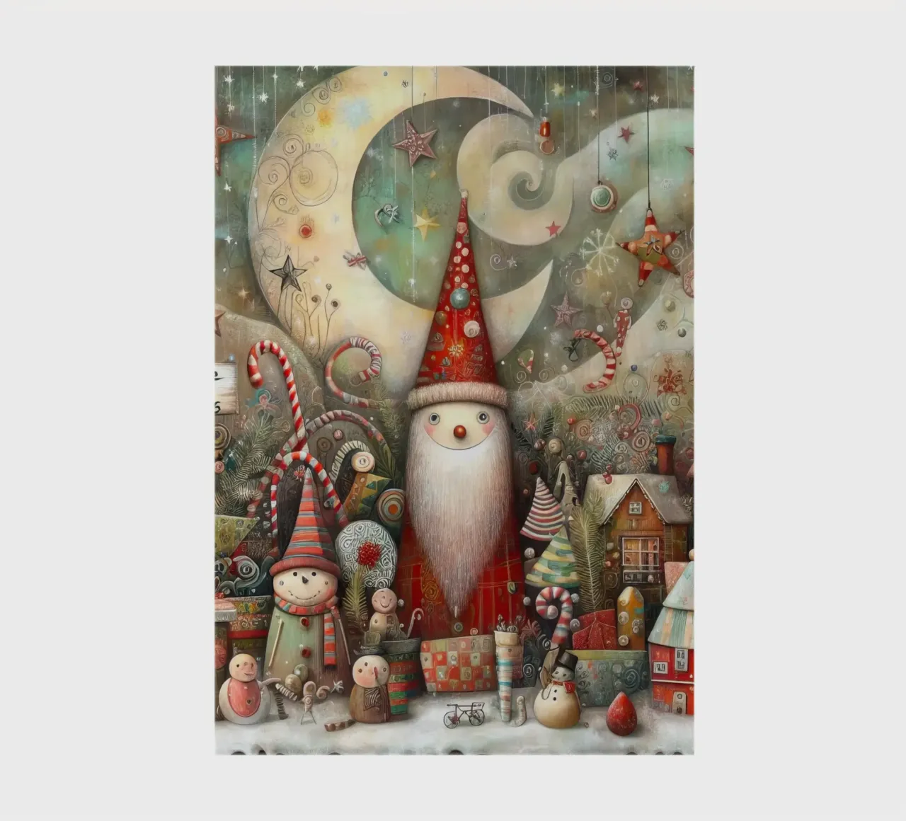 un Père Noël capricieux carnet de notes de 🎁 ARTVI-SHOP