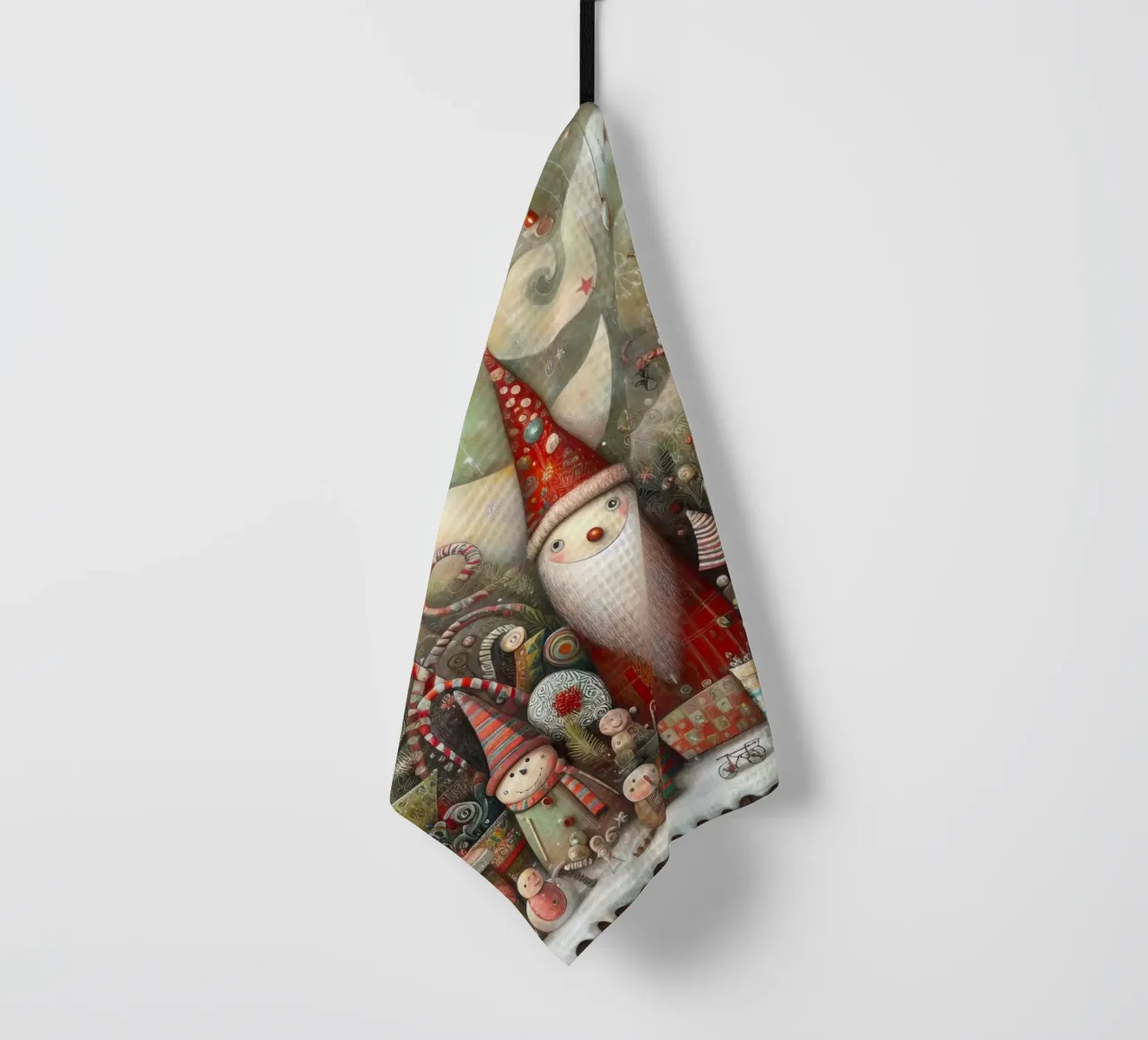 a capricious Santa Claus canovaccio da cucina da ARTVI-SHOP