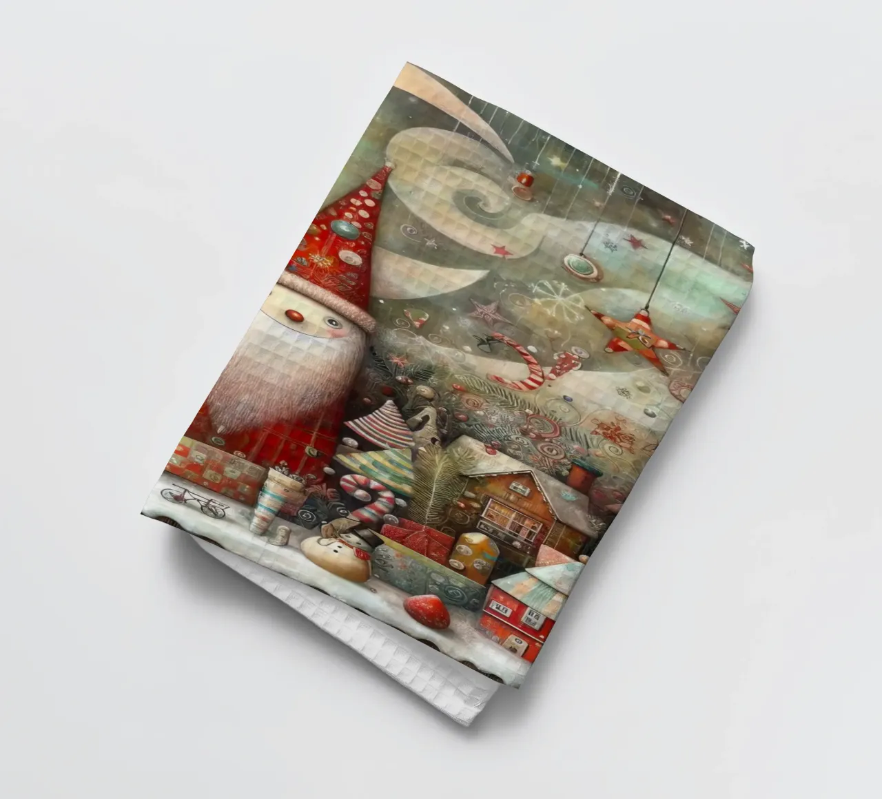 a capricious Santa Claus canovaccio da cucina da ARTVI-SHOP
