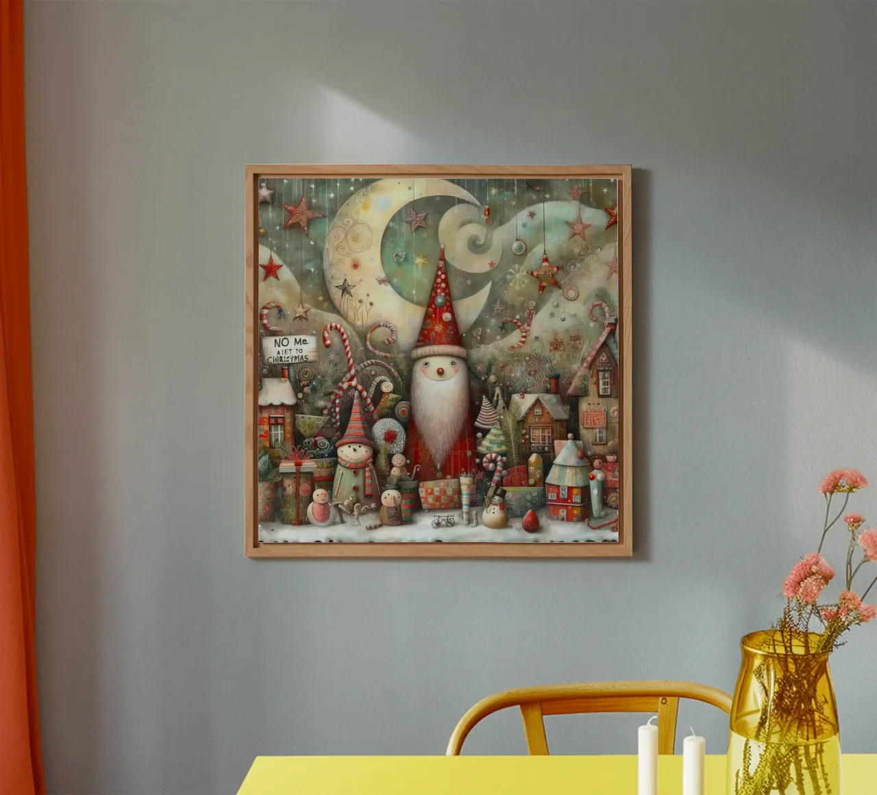 a capricious Santa Claus alluminio dibond da 🎁 ARTVI-SHOP