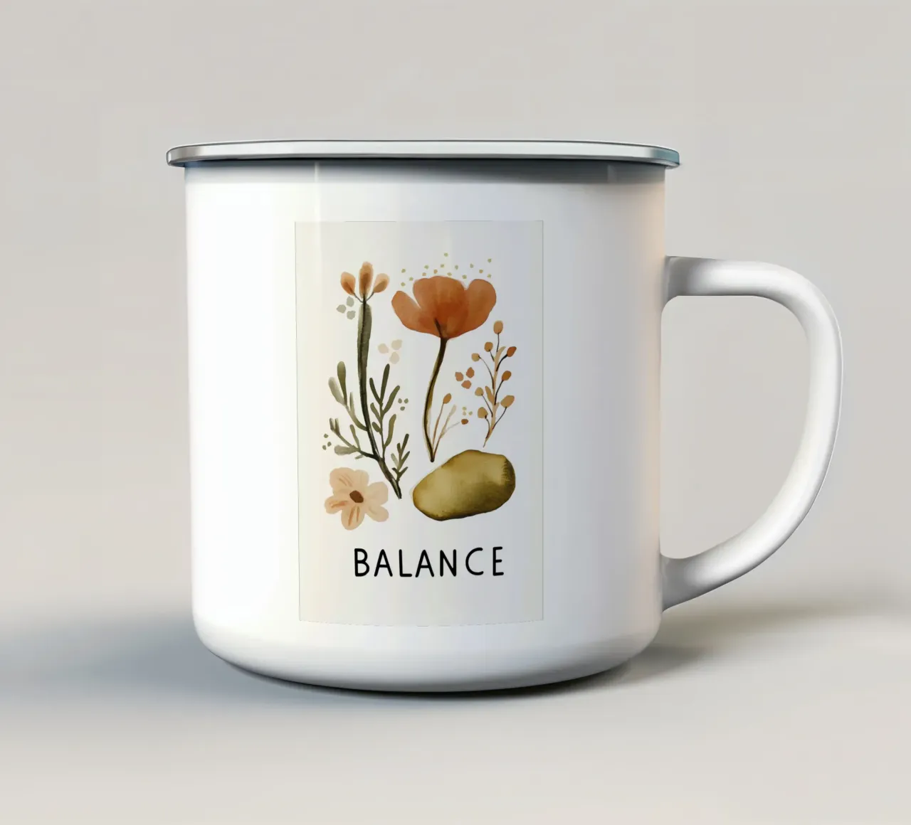 Balance No 2 tazza in smalto da treechild