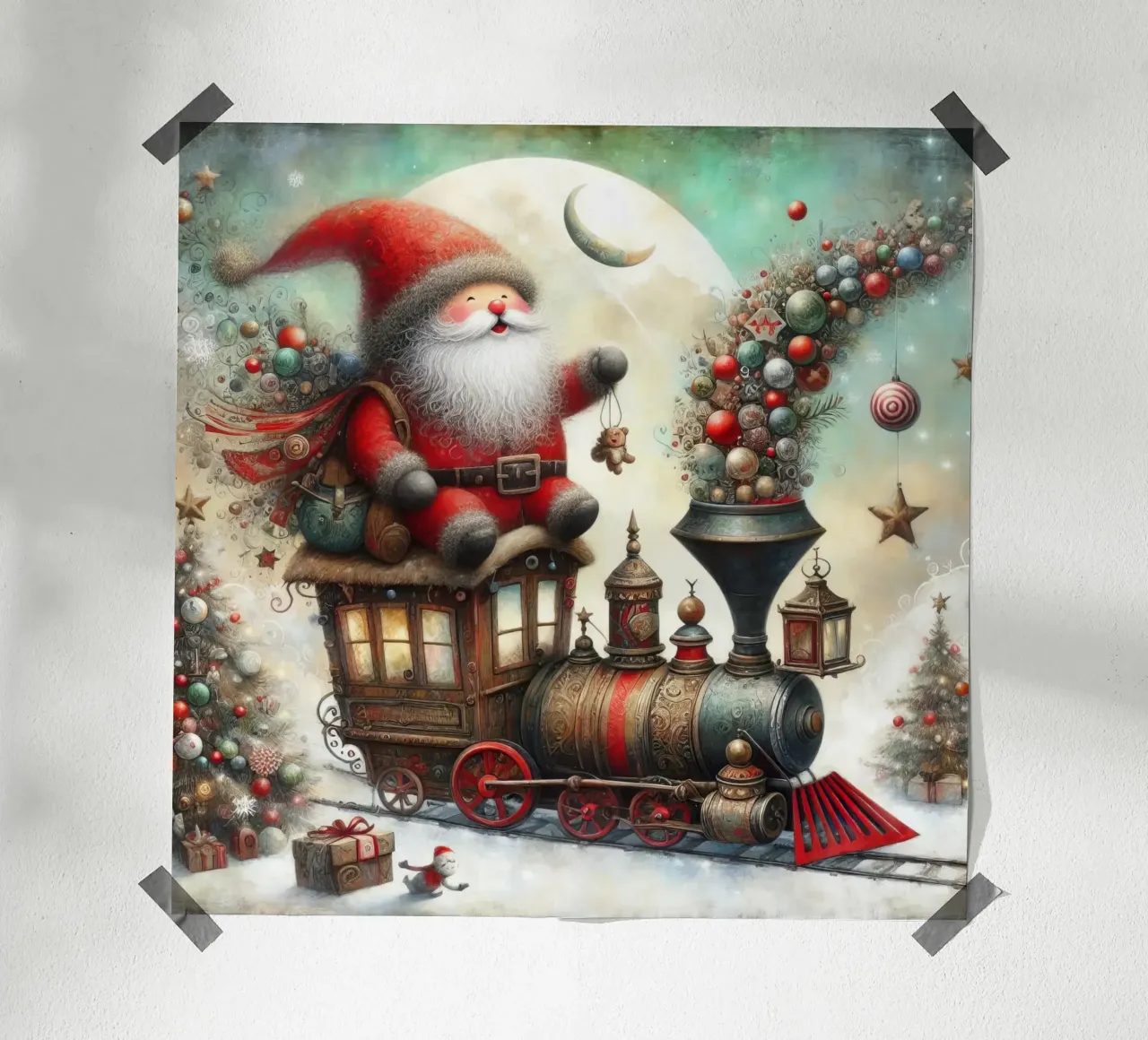 a capricious Santa Claus poster da 🎁 ARTVI-SHOP