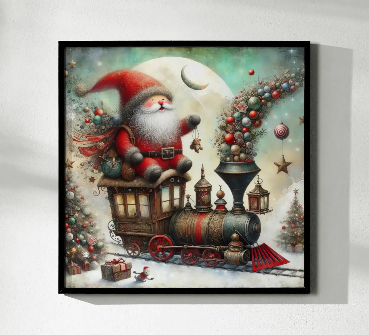 a capricious Santa Claus poster da 🎁 ARTVI-SHOP