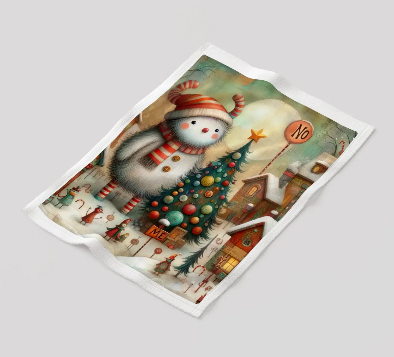 a capricious Santa Claus coperta in pile da 🎁 ARTVI-SHOP