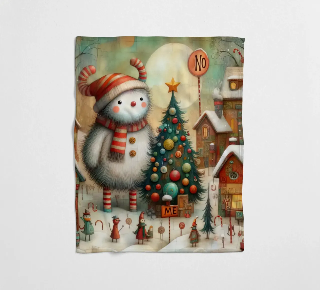 a capricious Santa Claus coperta in pile da 🎁 ARTVI-SHOP