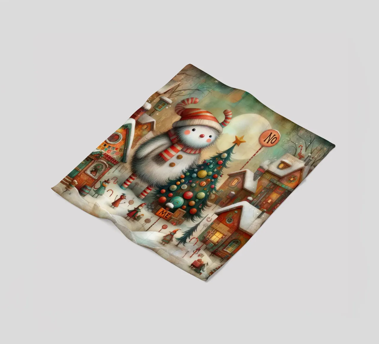 a capricious Santa Claus coperta in pile da 🎁 ARTVI-SHOP