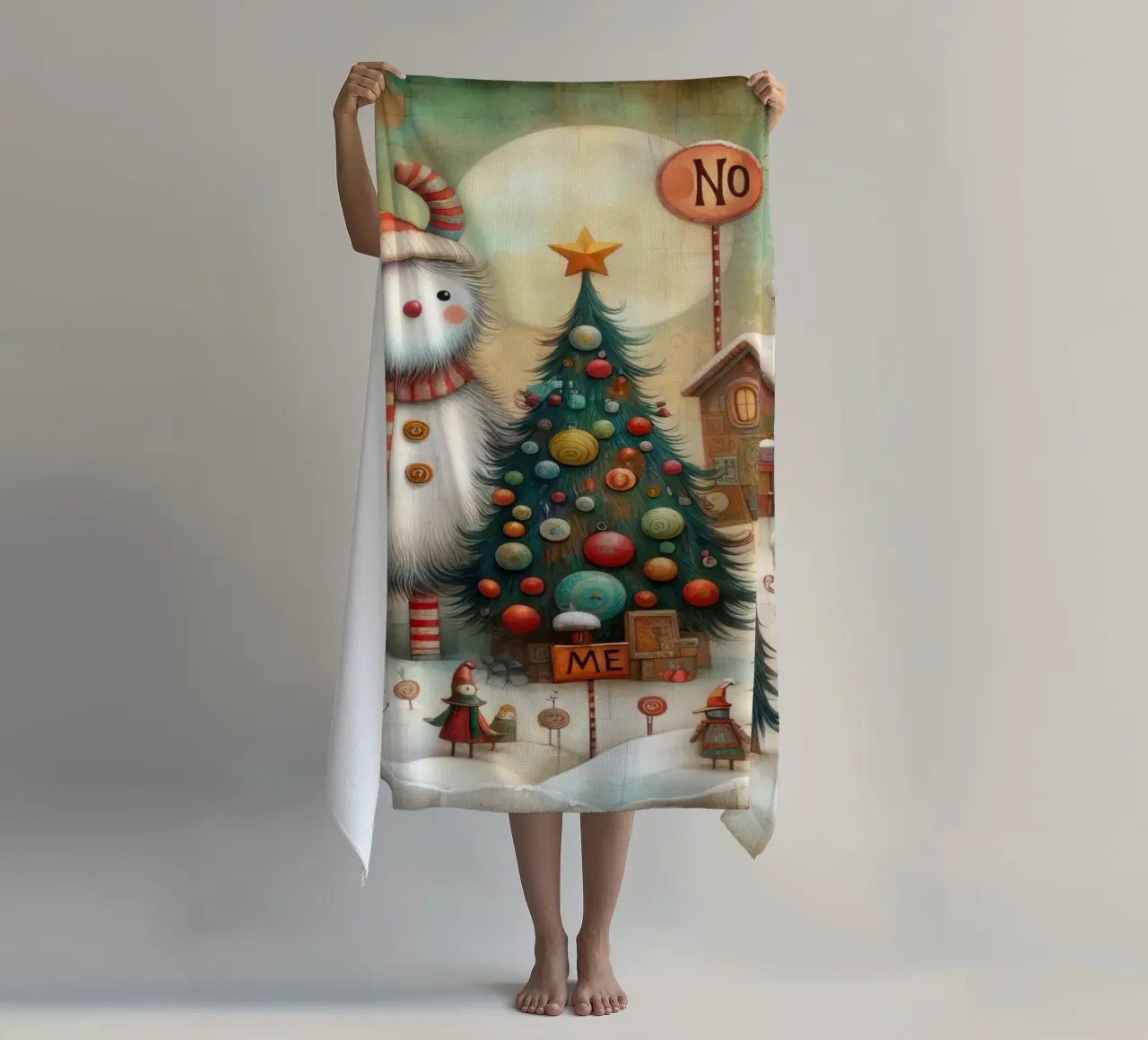 a capricious Santa Claus telo mare da 🎁 ARTVI-SHOP
