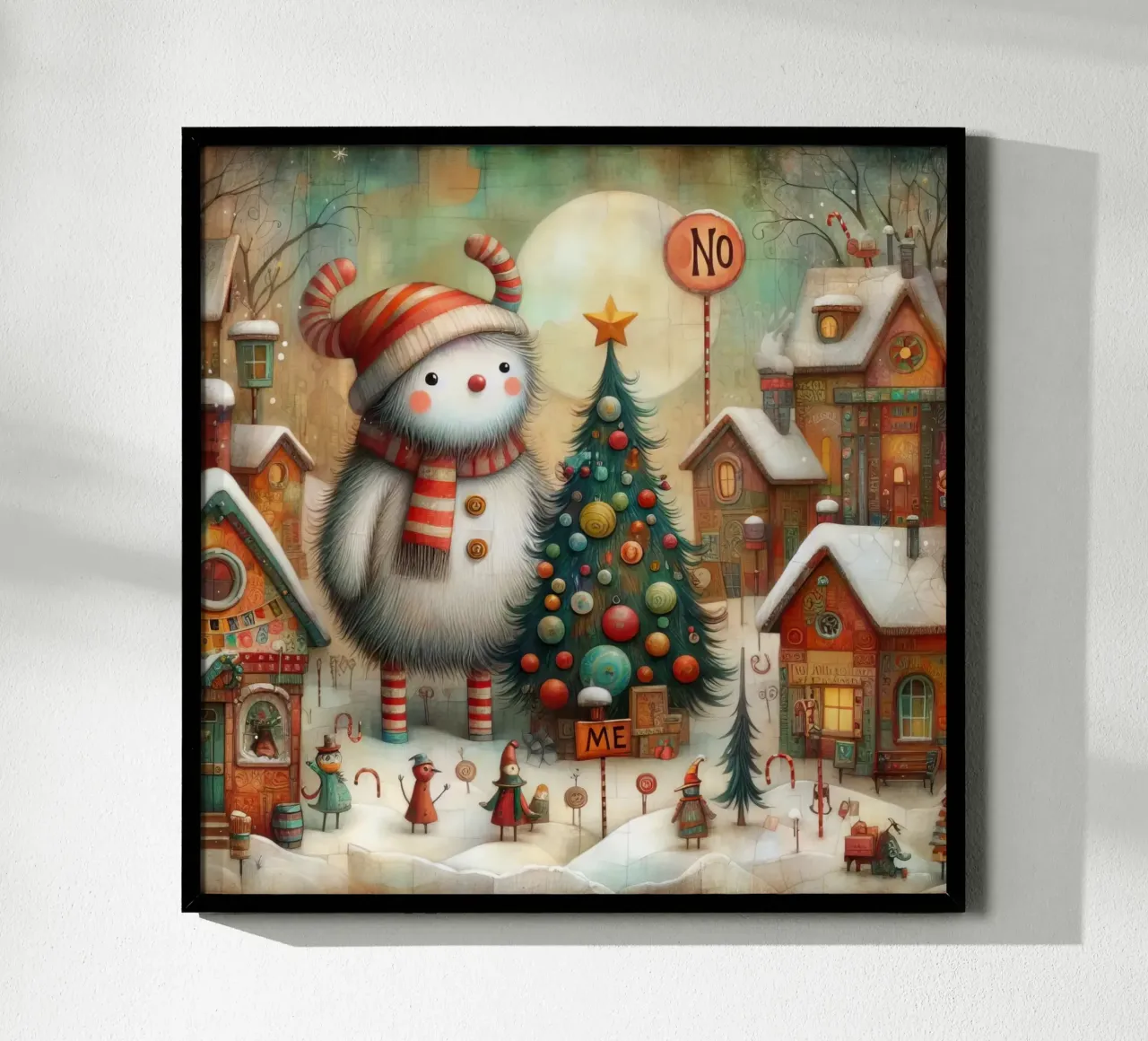 a capricious Santa Claus carta hahnemühle da 🎁 ARTVI-SHOP