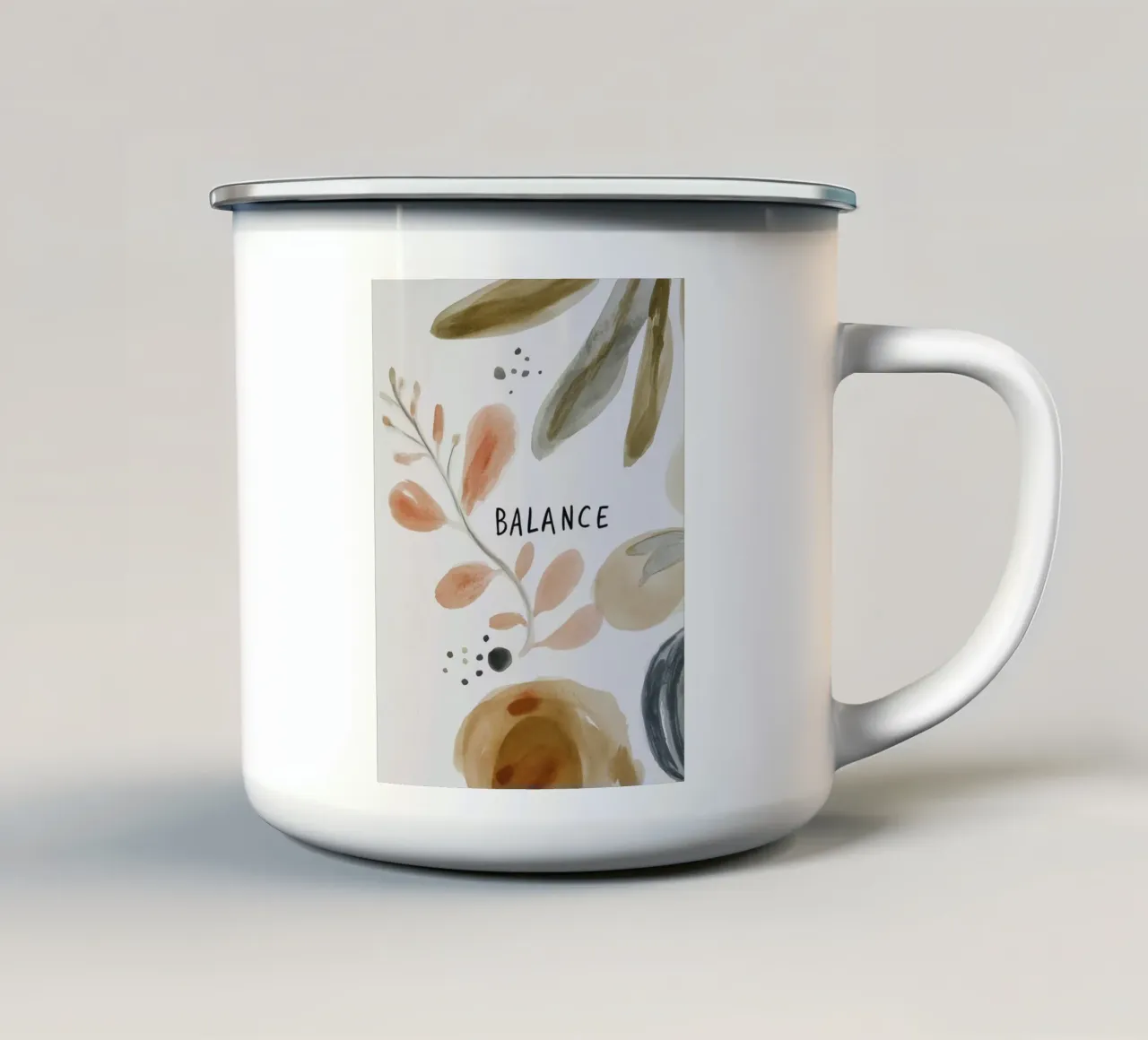 Balance No 3 tazza in smalto da treechild