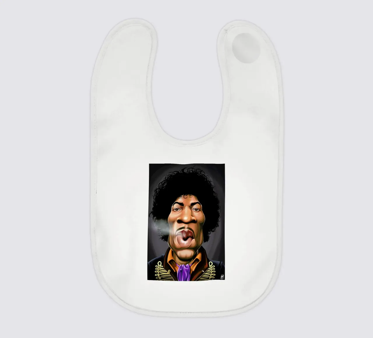 Jimi Hendrix bavaglino da Rob Art | Illustration