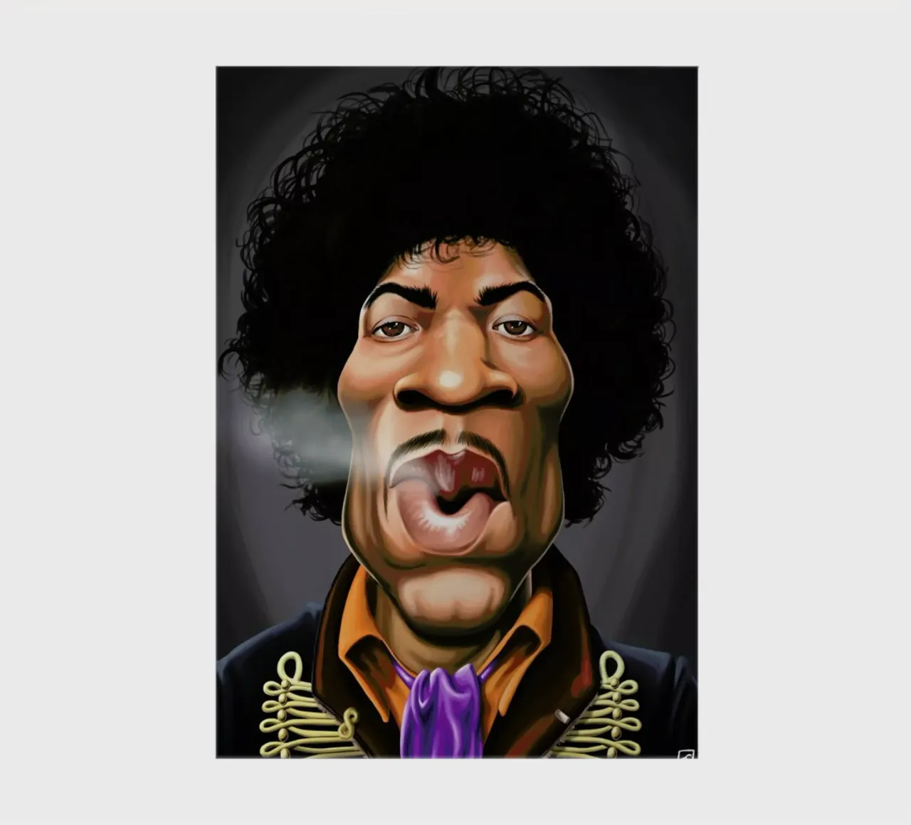 Jimi Hendrix notebook by Rob Art | Illustration