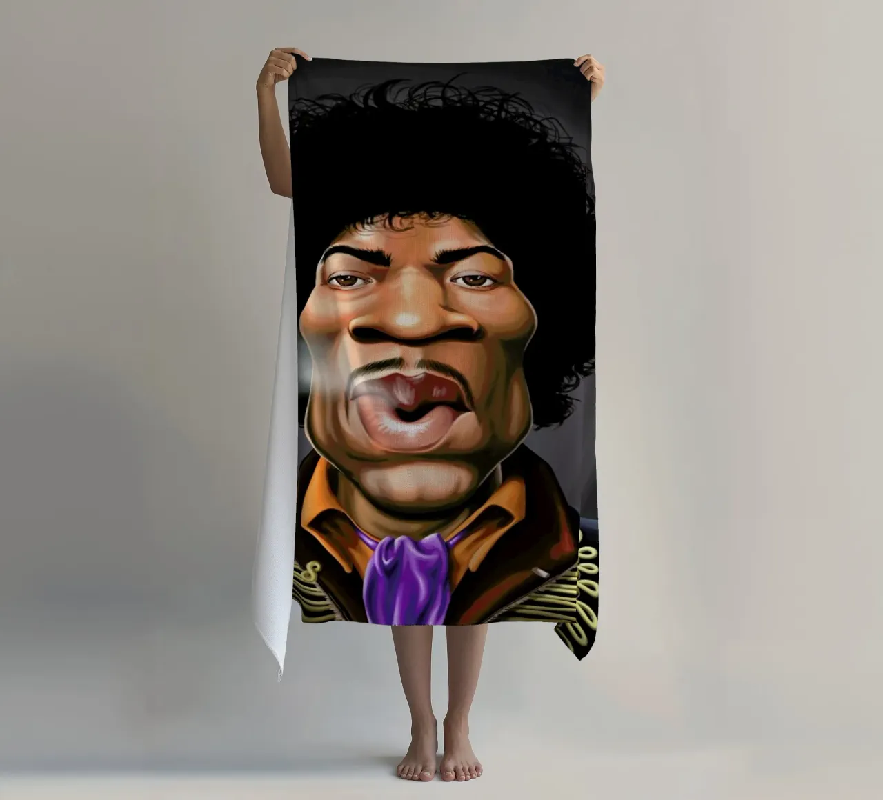 Jimi Hendrix telo mare da Rob Art | Illustration