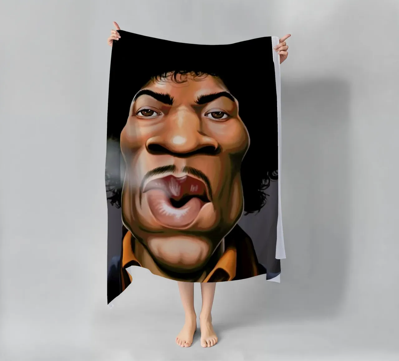 Jimi Hendrix telo mare da Rob Art | Illustration