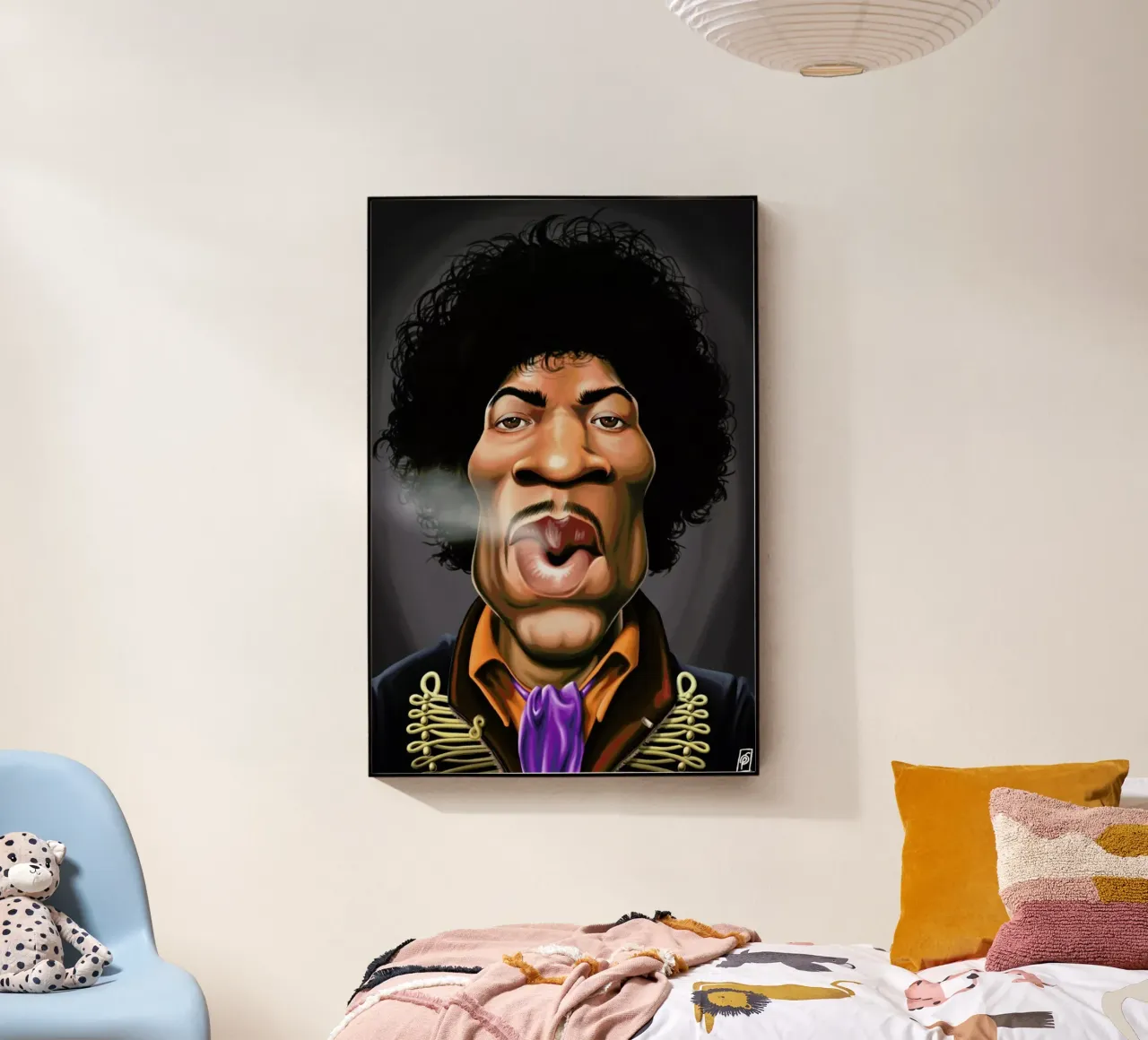 Jimi Hendrix plexiglass da Rob Art | Illustration