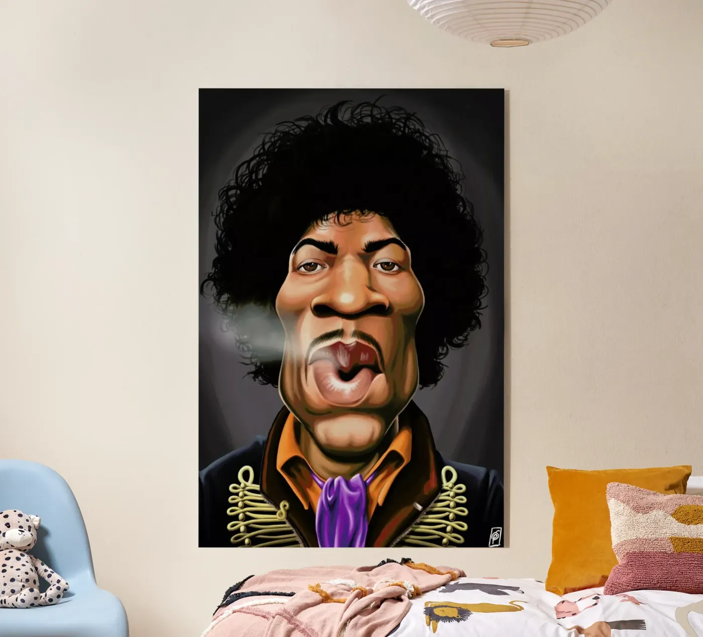 Jimi Hendrix plexiglas de Rob Art | Illustration