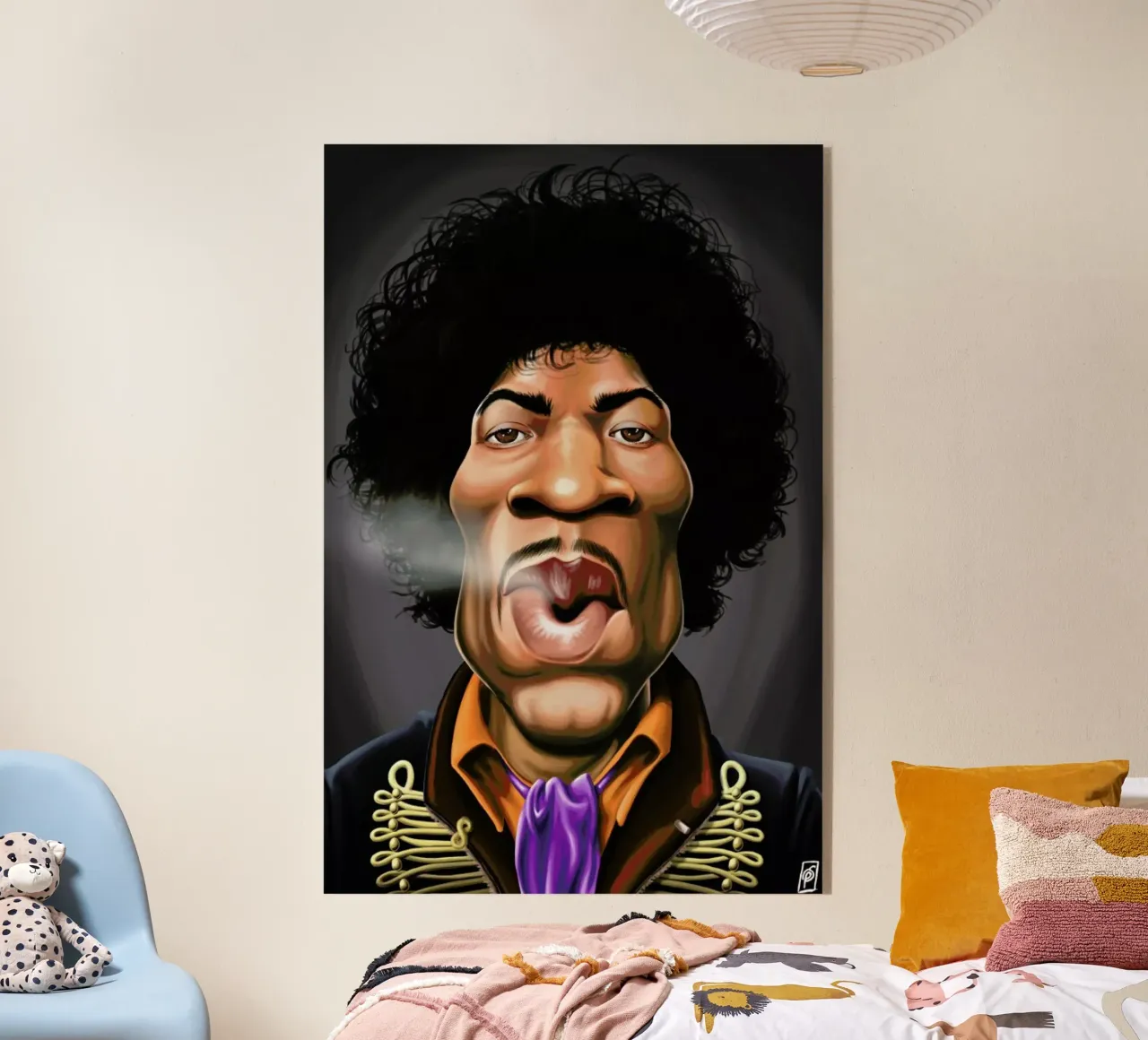 Jimi Hendrix plexiglass da Rob Art | Illustration