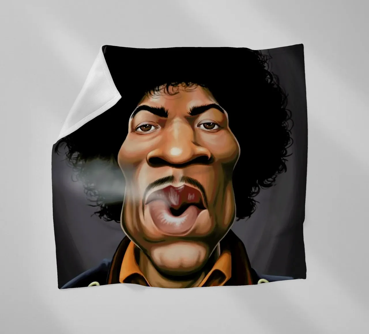Jimi Hendrix coperta in pile da Rob Art | Illustration