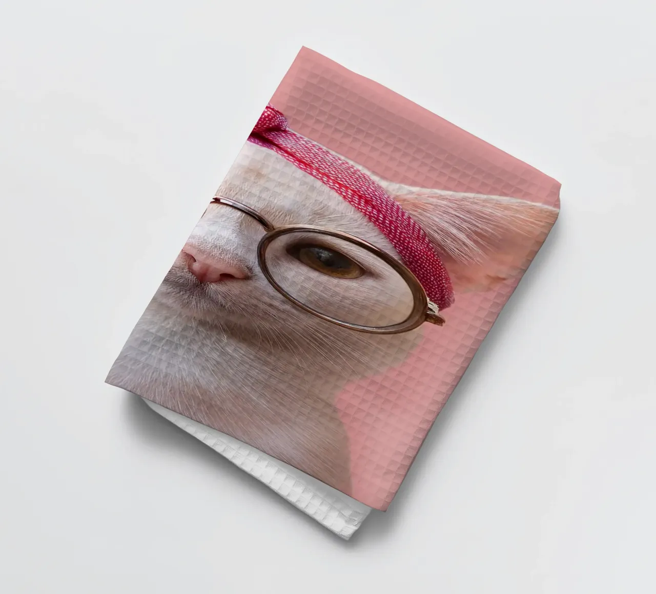 Adorabile gatto con occhiali e fascia per capelli - animale eccentrico canovaccio da cucina da FlexiDesignsByK