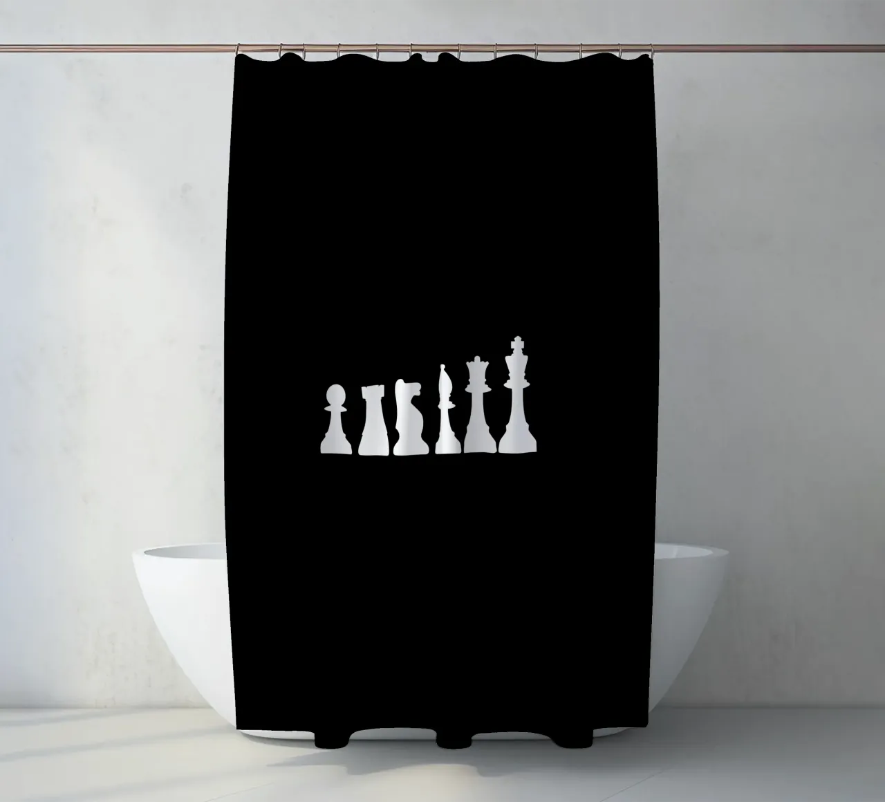Chess game pieces tenda da doccia da happieeagle