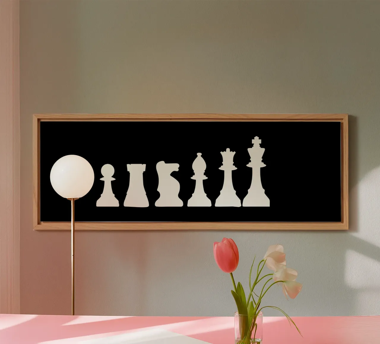 Chess game pieces alluminio dibond da happieeagle