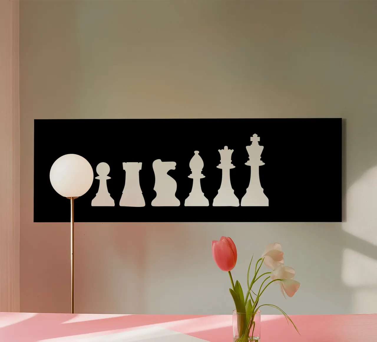 Chess game pieces canvas by happieeagle