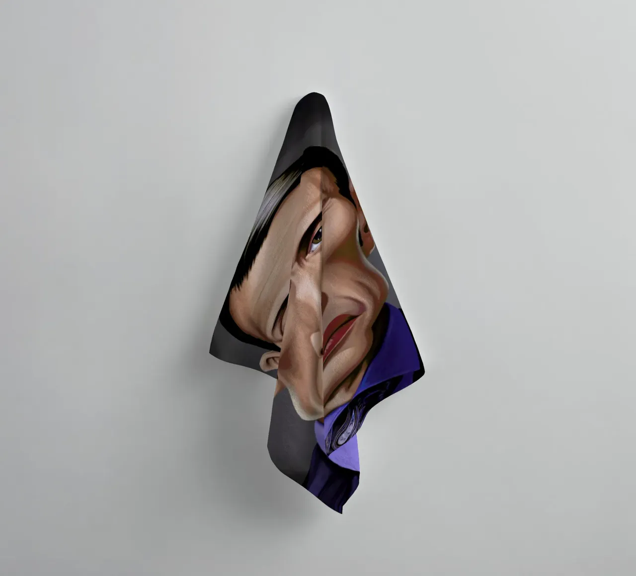 Mads Mikkelson asciugamano da bagno da Rob Art | Illustration