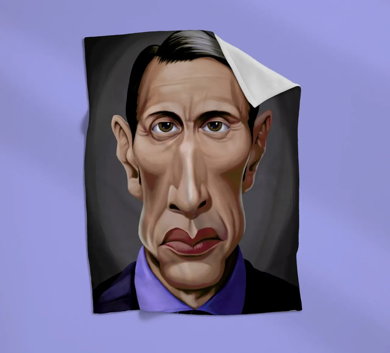 Mads Mikkelson coperta in pile da Rob Art | Illustration