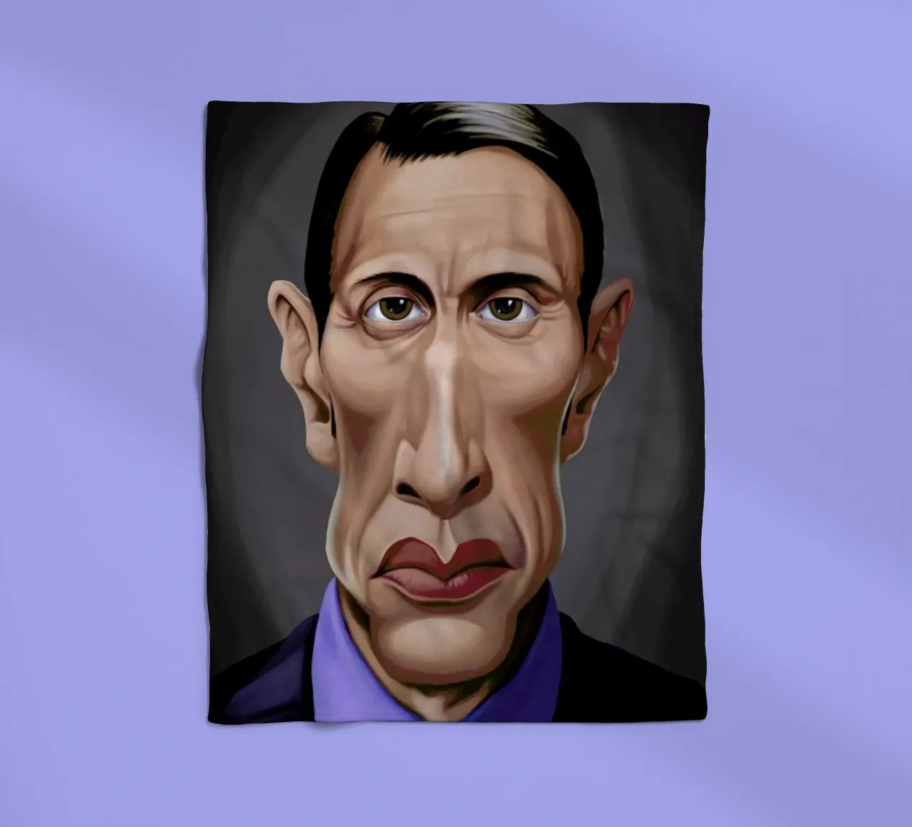 Mads Mikkelson coperta in pile da Rob Art | Illustration