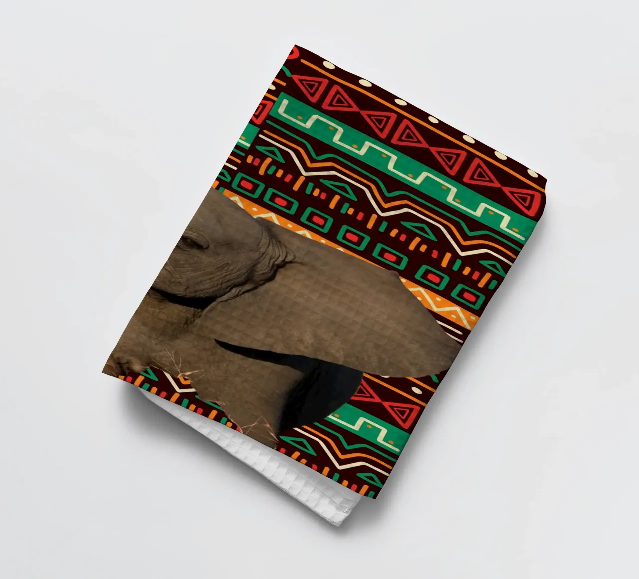 Elefant 2 tea towel by Mounias Design