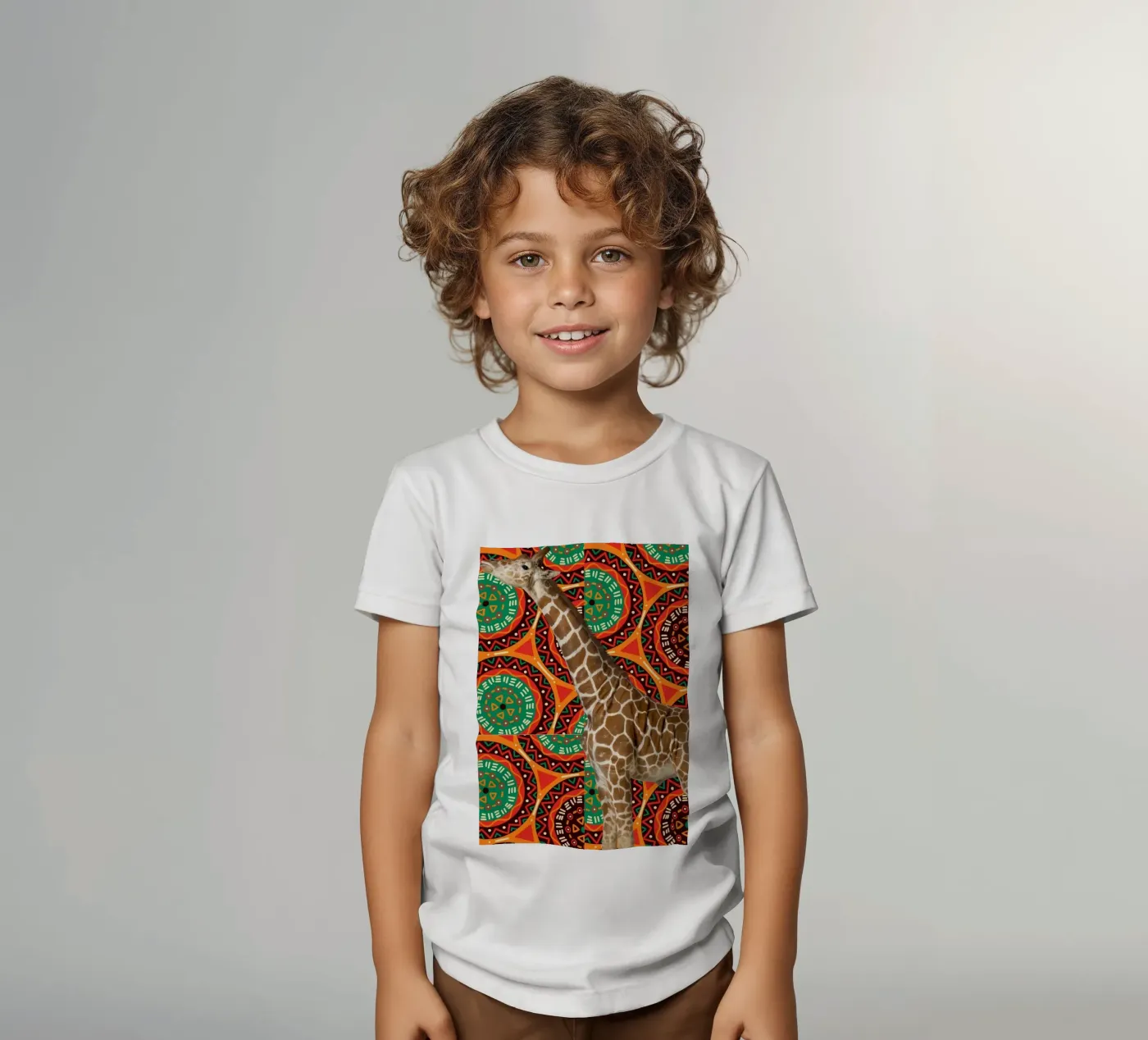 Giraffe t-shirt bambini da Mounias Design