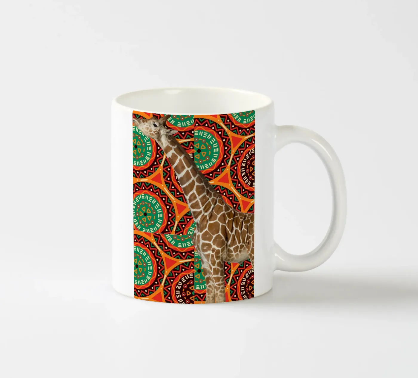 Giraffe ceramic mug by Mounias Design