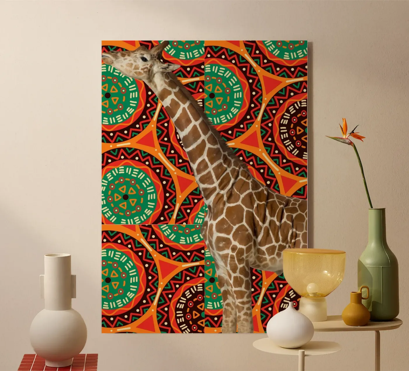 Giraffe Acryl-Glas von Mounias Design