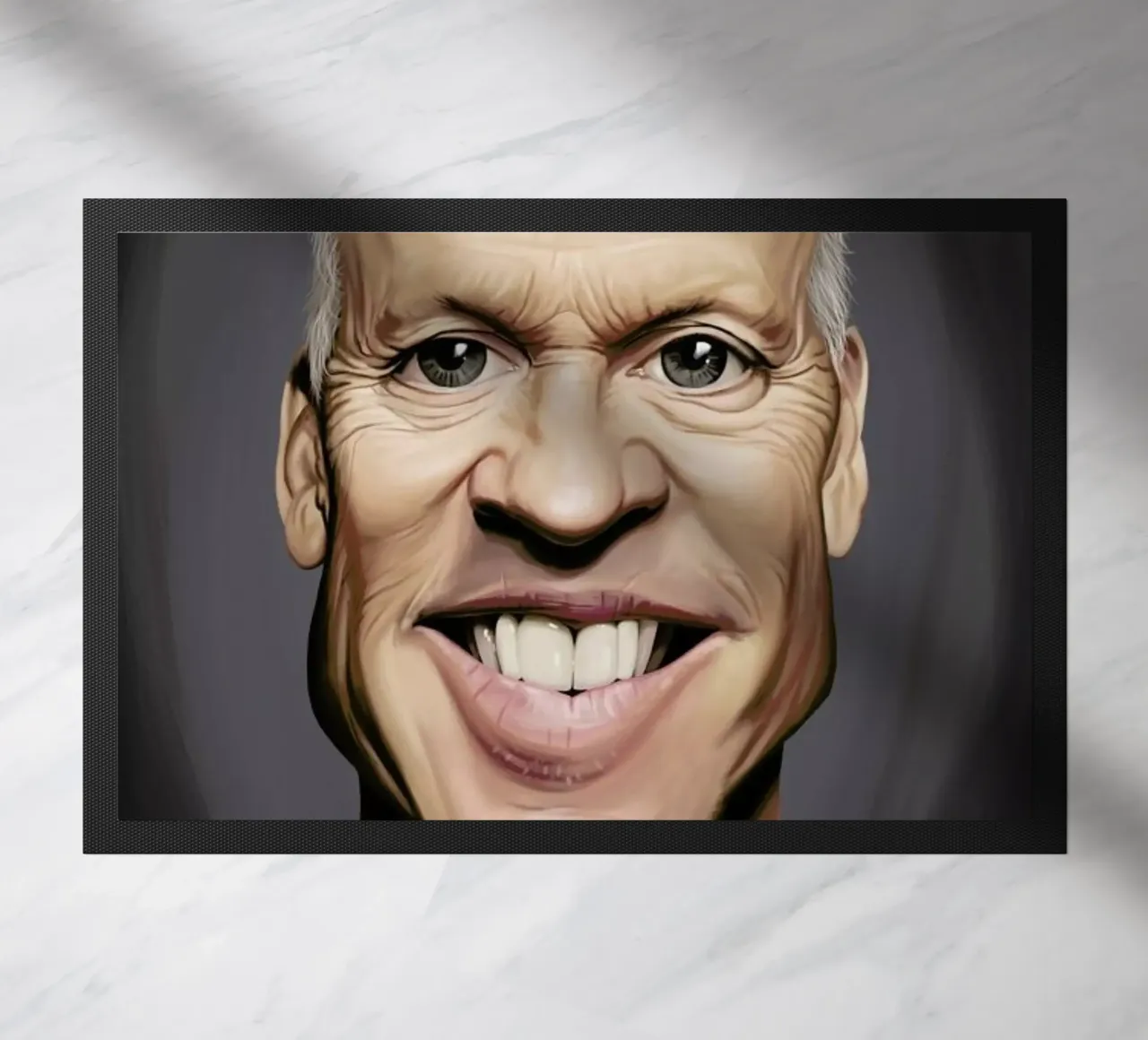 Michael Keaton doormat by Rob Art | Illustration