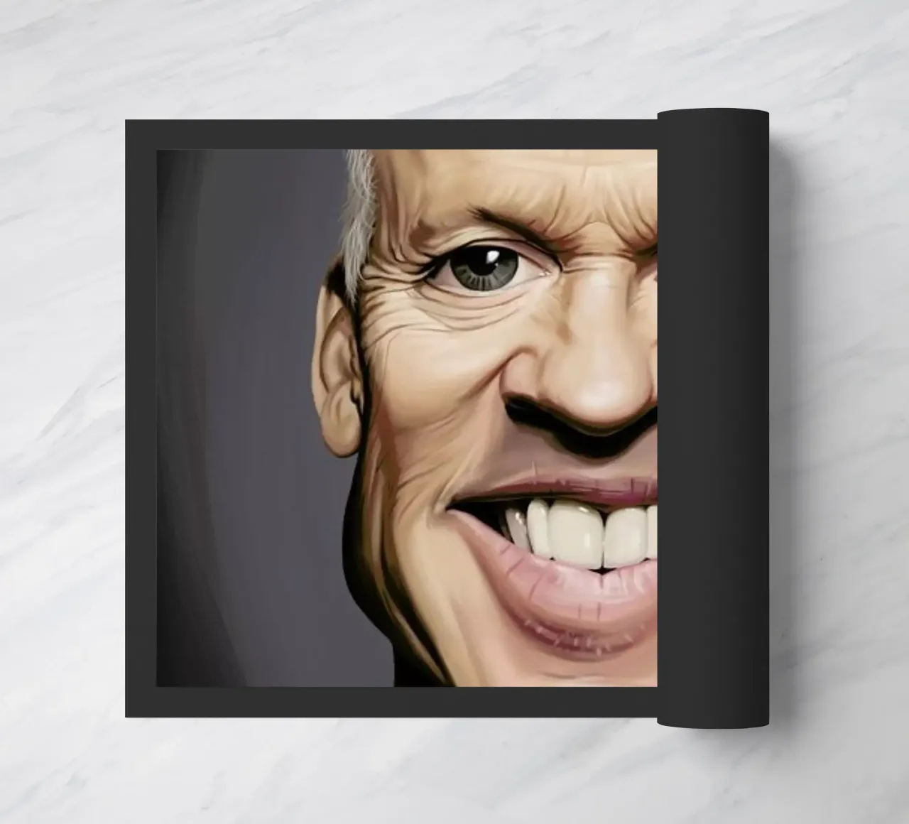 Michael Keaton doormat by Rob Art | Illustration