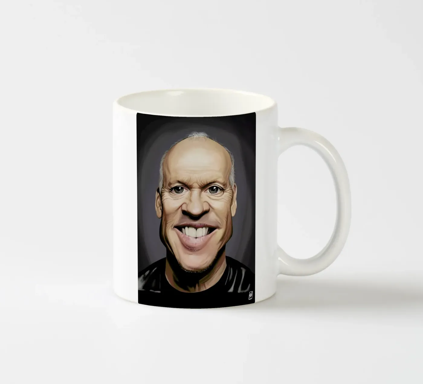 Michael Keaton ceramic mug by Rob Art | Illustration