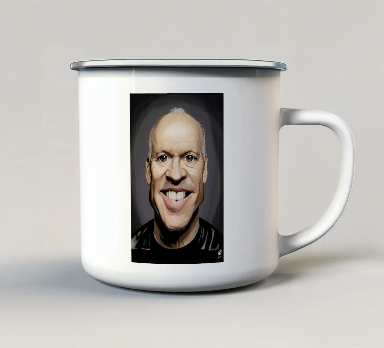 Michael Keaton tazza in smalto da Rob Art | Illustration