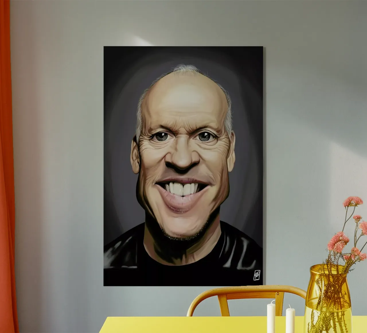 Michael Keaton plexiglass da Rob Art | Illustration