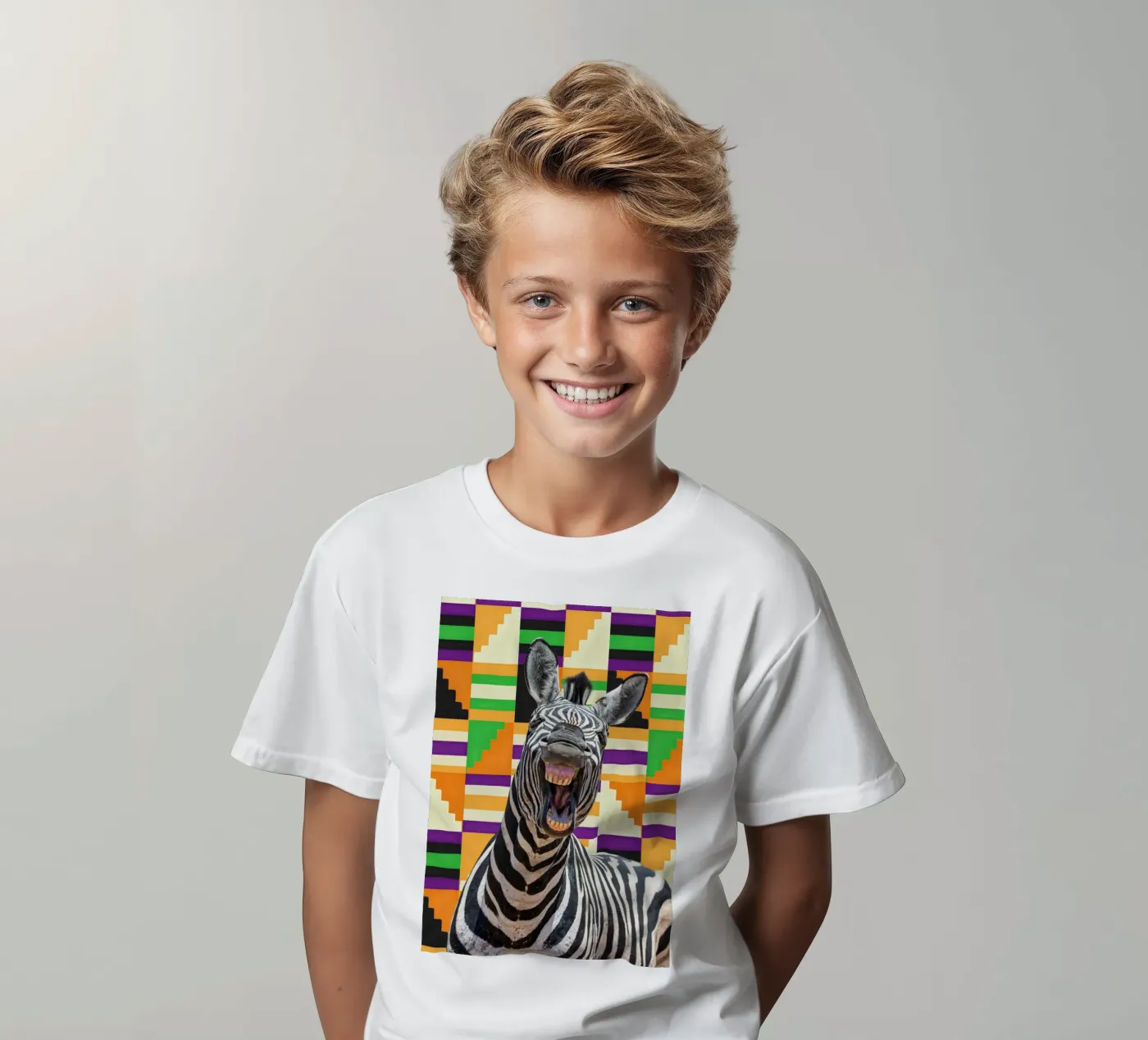 Zebra t-shirt bambini da Mounias Design