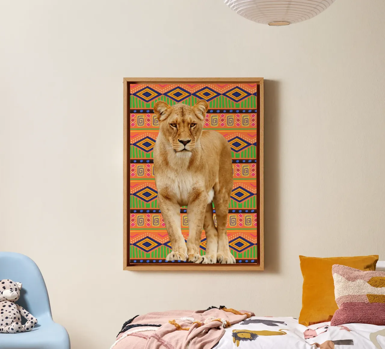 Löwe canvas by Mounias Design