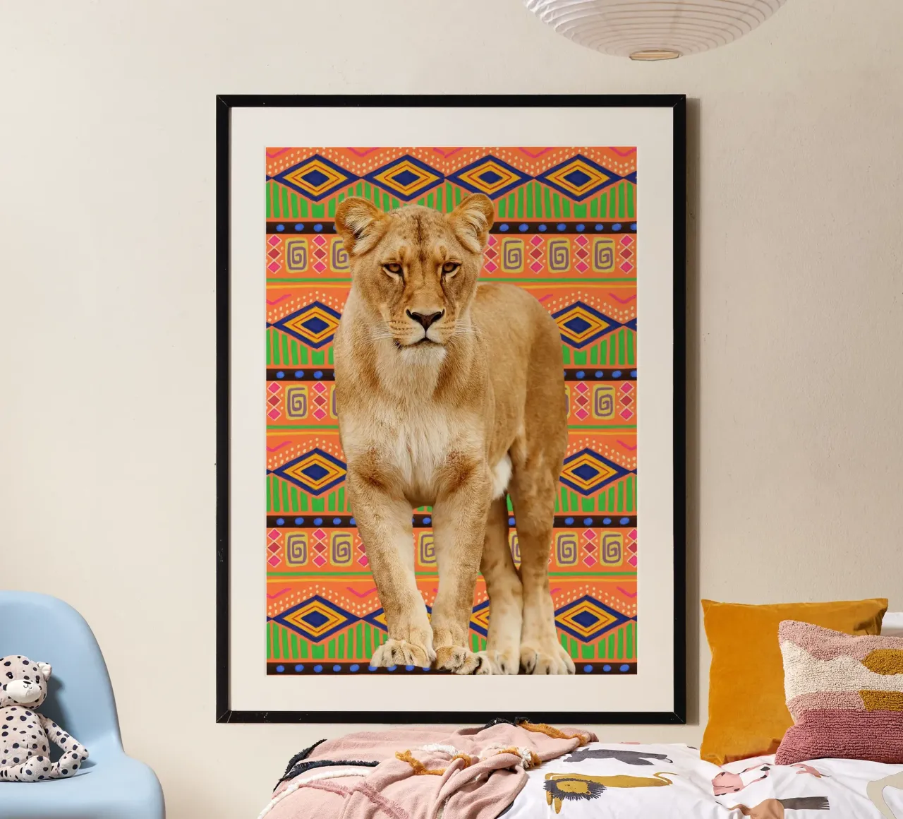 Löwe poster by Mounias Design