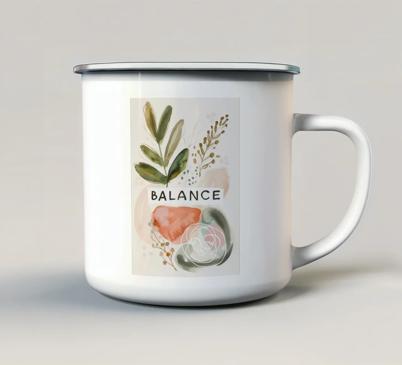 Balance No 4 tazza in smalto da treechild