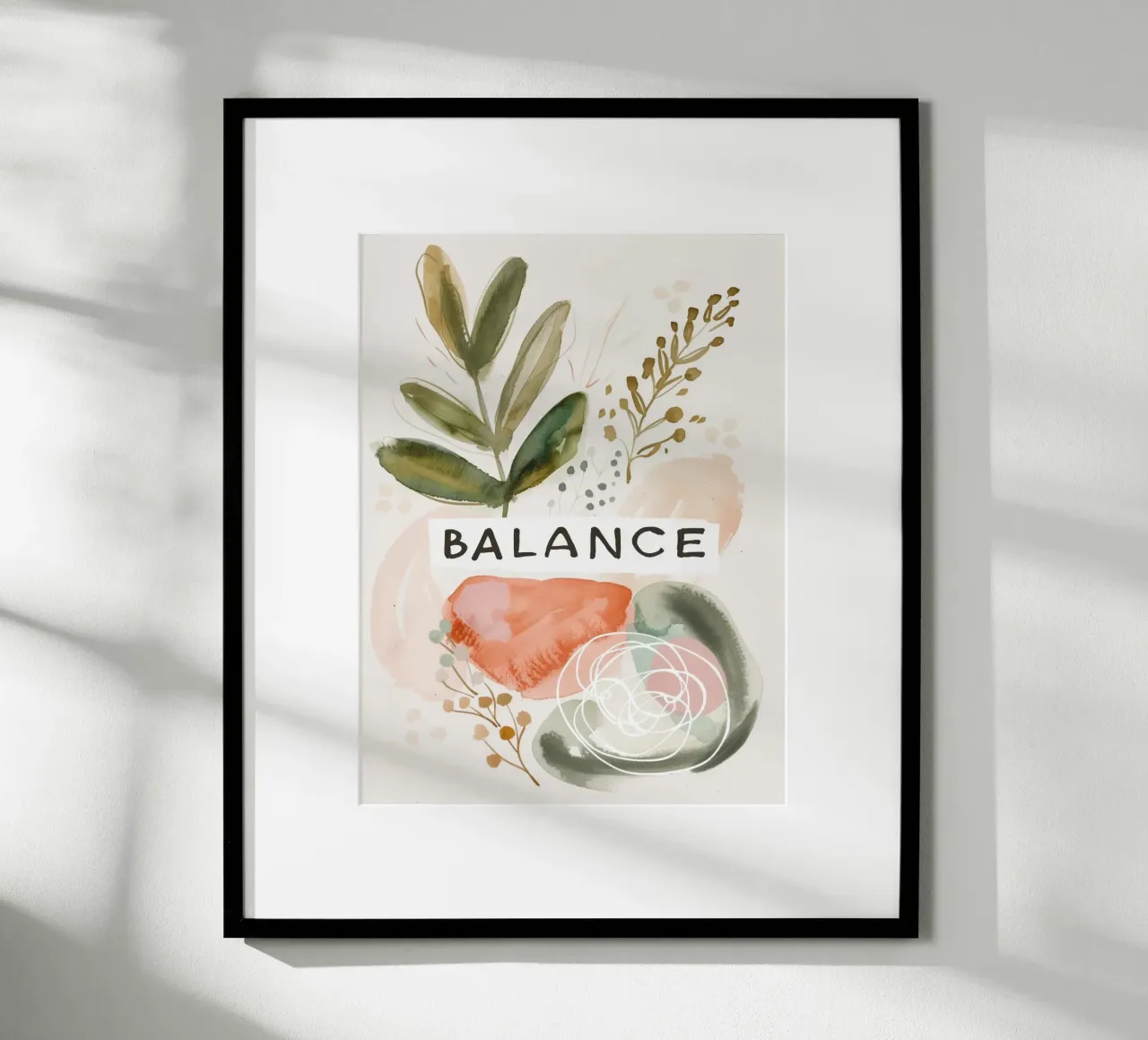 Balance No 4 poster con telaio in alluminio da treechild