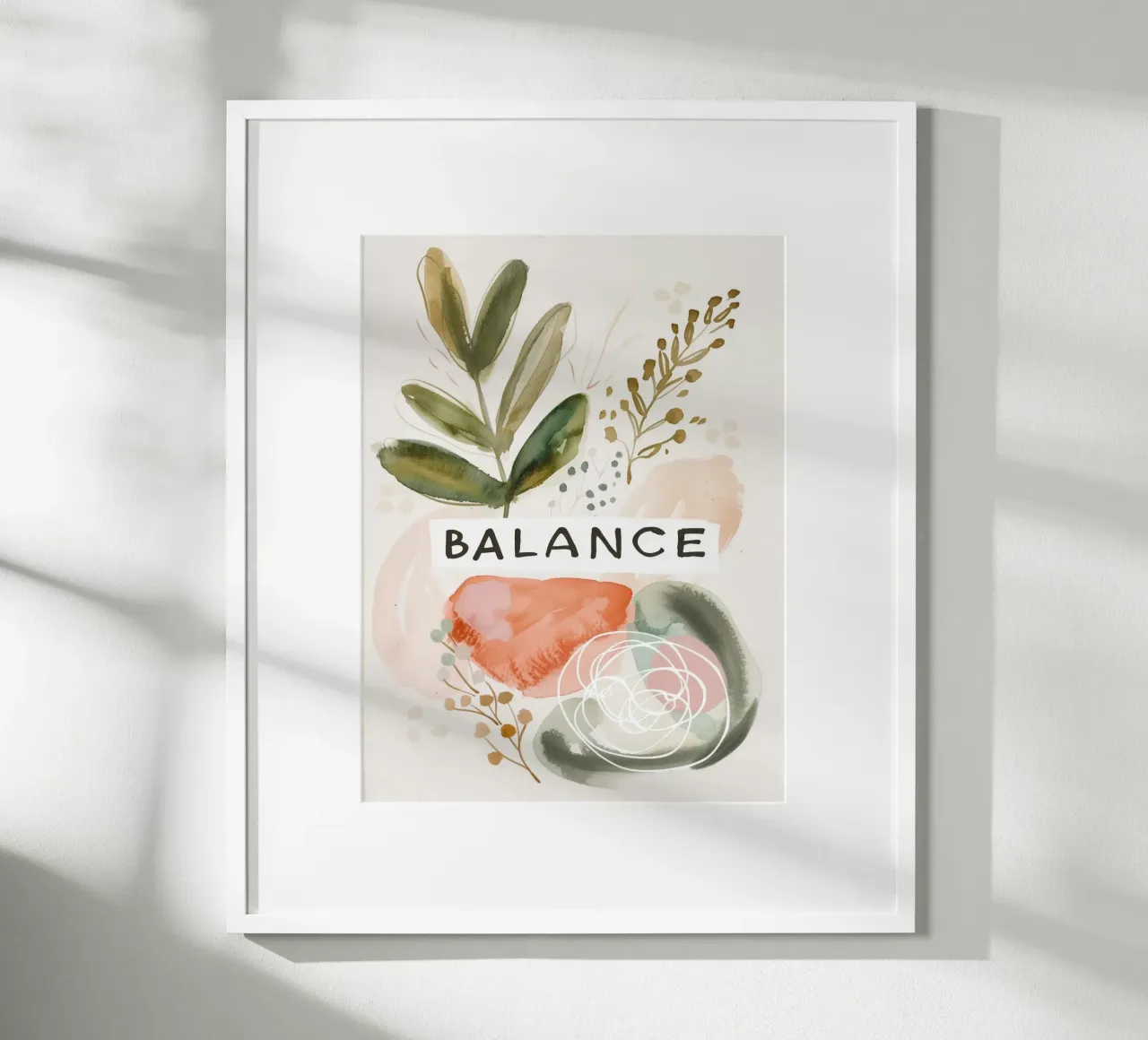 Balance No 4 poster con telaio in alluminio da treechild