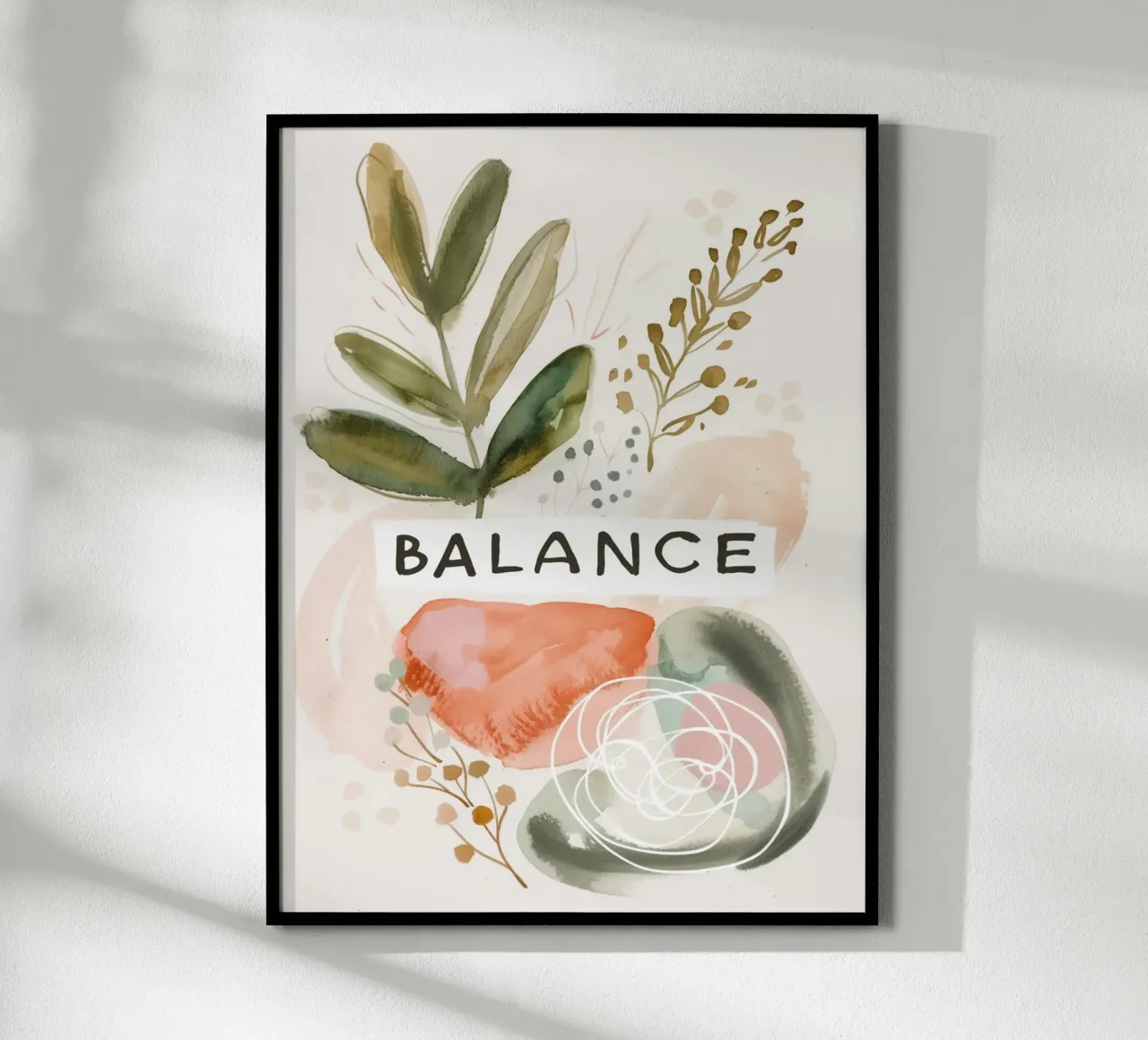 Balance No 4 poster con telaio in alluminio da treechild
