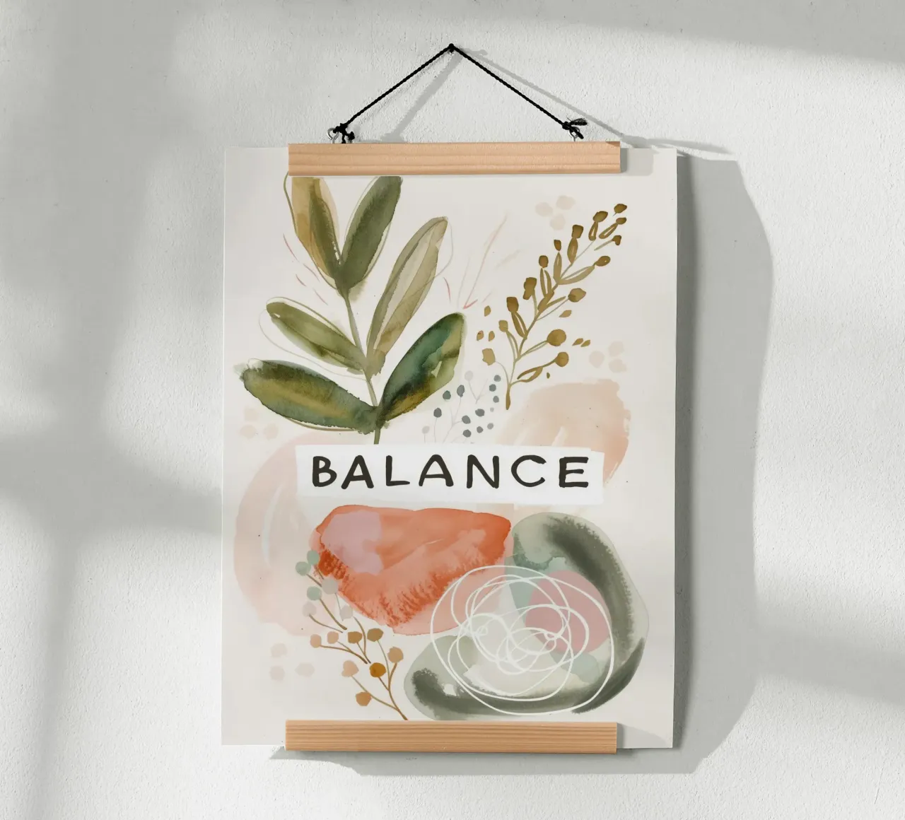 Balance No 4 poster con telaio in alluminio da treechild