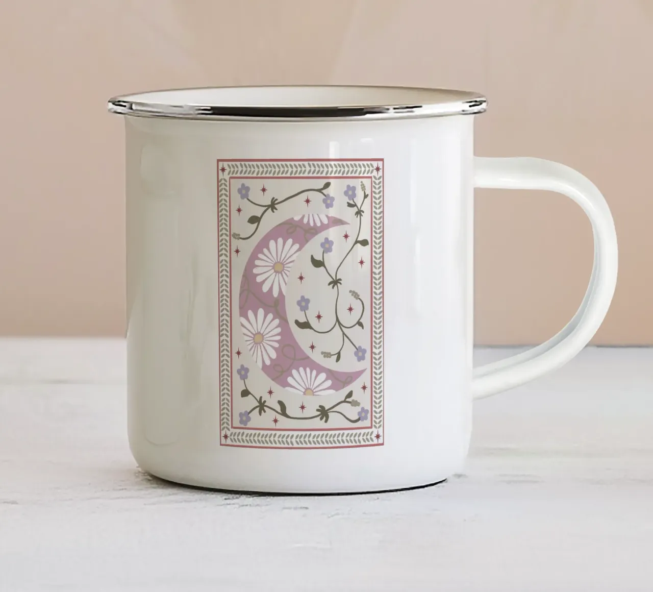 Mondblütenzauber tazza in smalto da AtelierTamtam