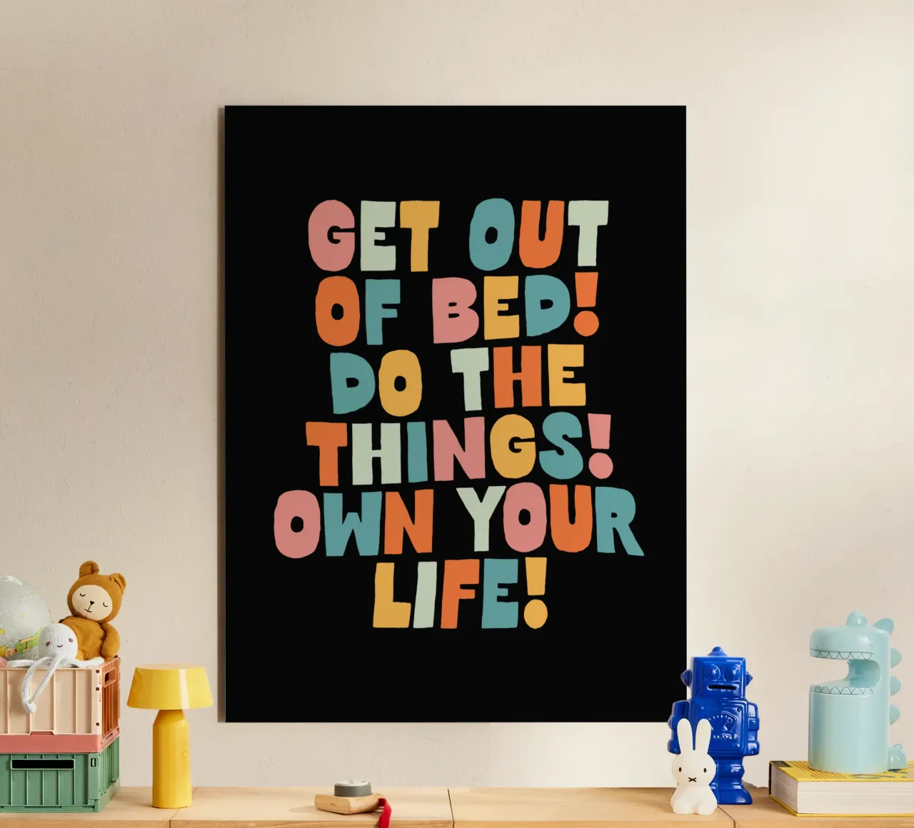 Get Out of Bed, Do The Things, Own Your Life forex plate by THE MOTIVATED TYPE