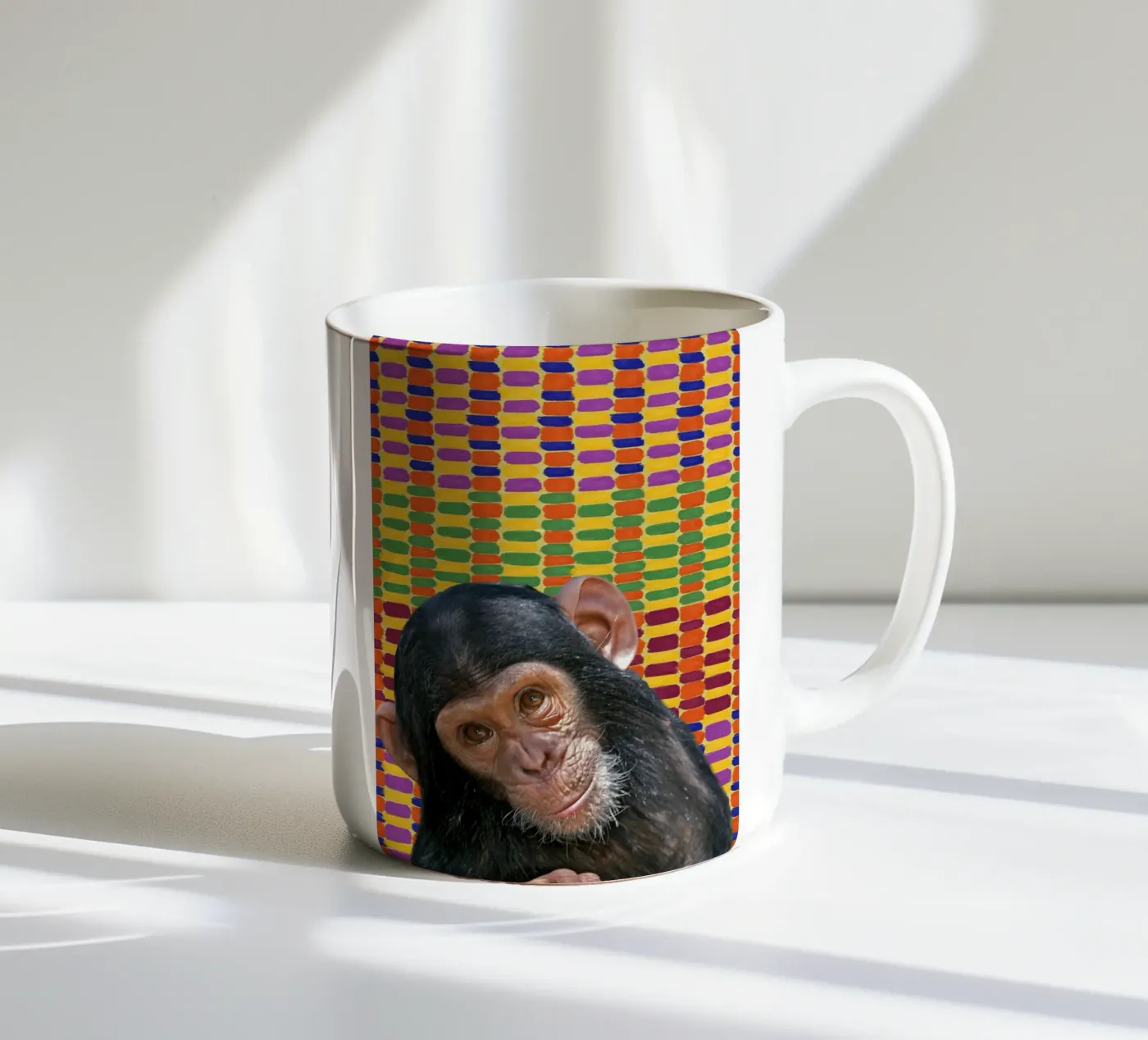 Affe ceramic mug by Mounias Design