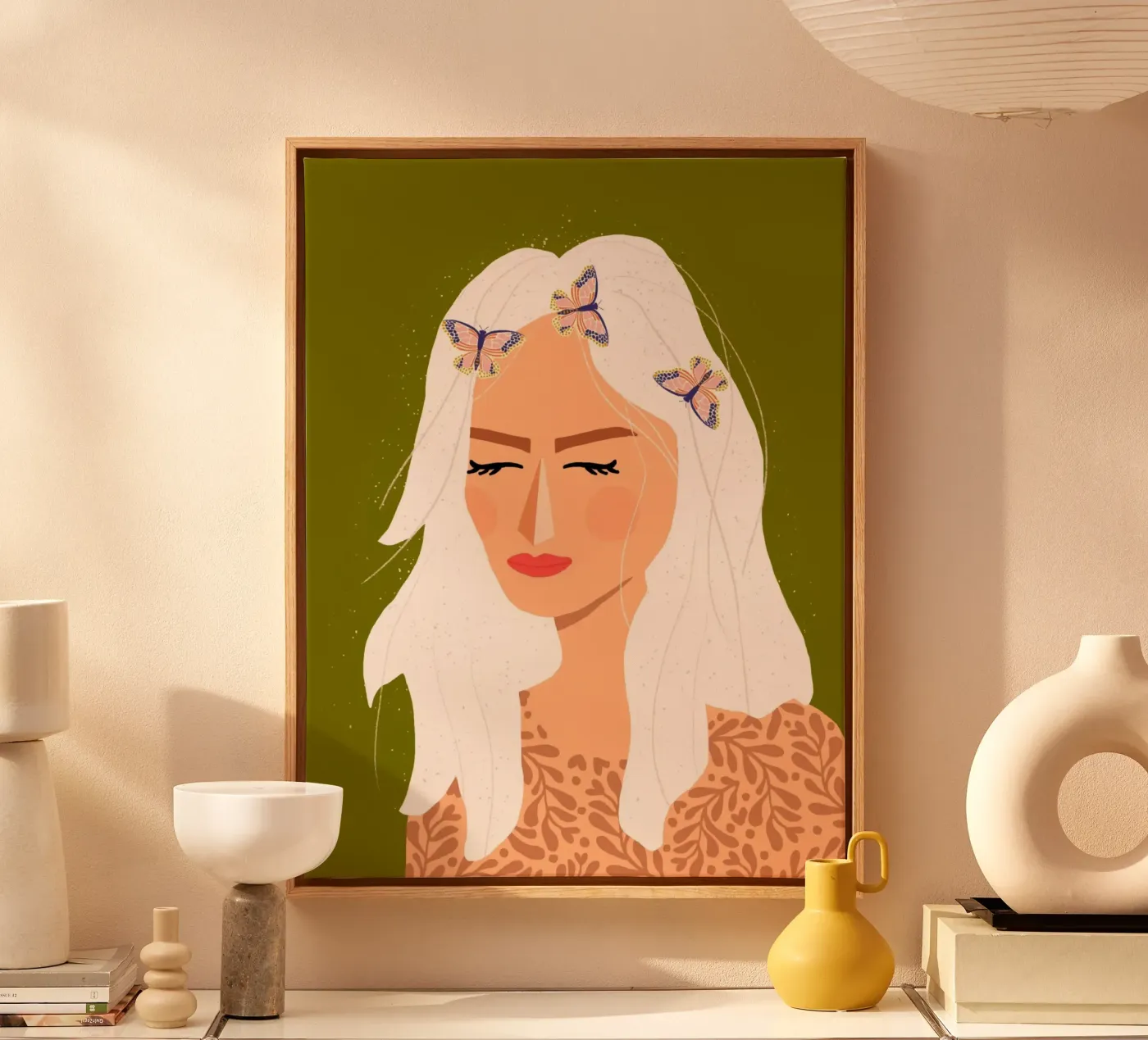 Flora canvas by Hüllenpoesie