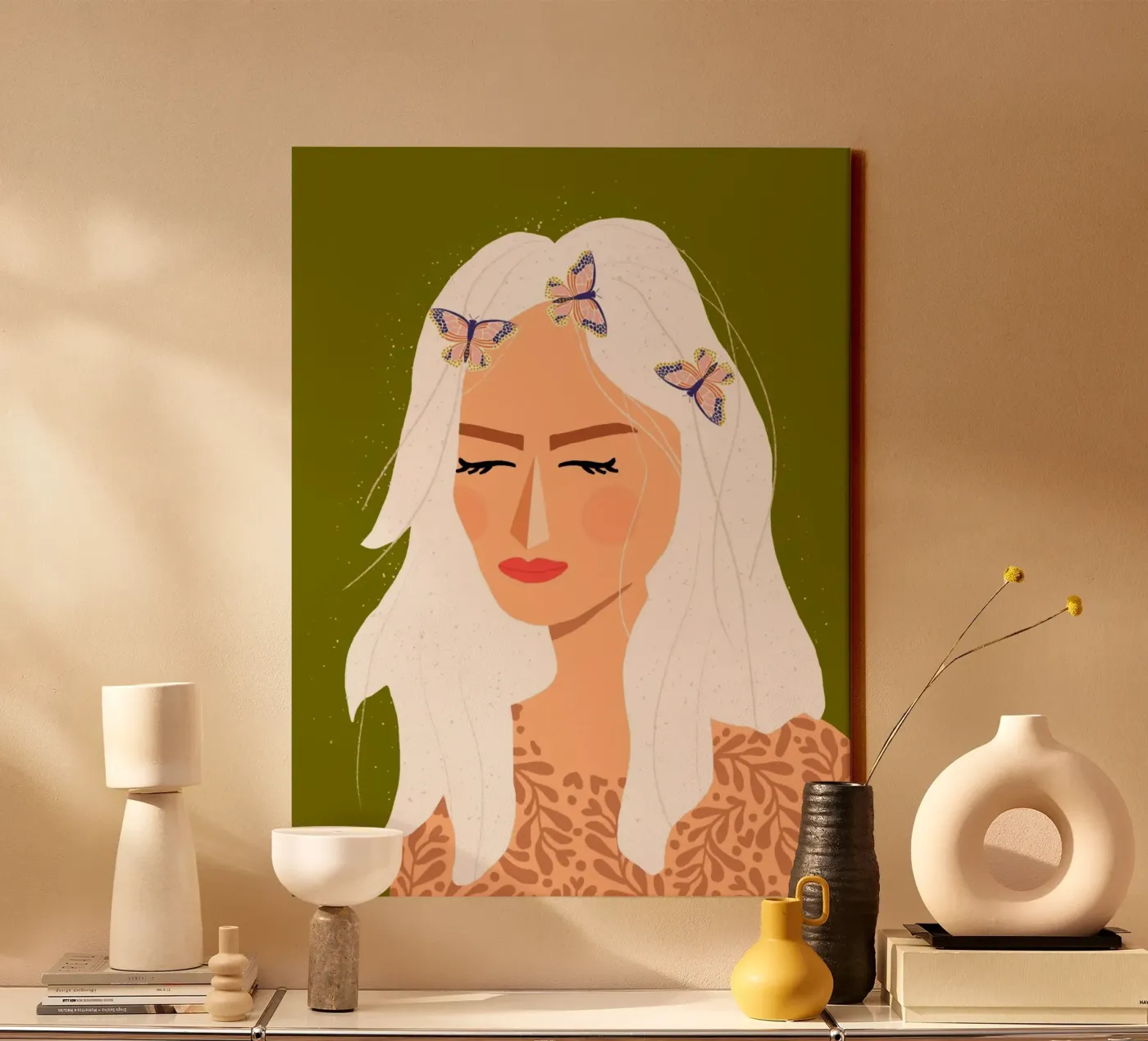 Flora canvas by Hüllenpoesie